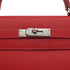HERMES KELLY 32 RETOURNE ROUGE VIF VEAU EPSOM HAND SHOULDER BAG 2004 SQUARE H PALLADIUM HARDWARE 90334141
