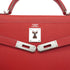 HERMES KELLY 32 RETOURNE ROUGE VIF VEAU EPSOM HAND SHOULDER BAG 2004 SQUARE H PALLADIUM HARDWARE 90334141