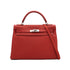 HERMES KELLY 32 ROUGE GARANCE TOGO HAND SHOULDER BAG 2013 SQUARE Q PALLADIUM HARDWARE 90335579