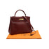 HERMES KELLY 32 RETOURNE ROUGE H BOX CALF HAND SHOULDER BAG 1993 CIRCLE W GOLD HARDWARE 90343415