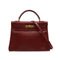 HERMES KELLY 32 RETOURNE ROUGE H BOX CALF HAND SHOULDER BAG 1993 CIRCLE W GOLD HARDWARE 90343415