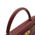 HERMES KELLY 32 RETOURNE ROUGE H BOX CALF HAND SHOULDER BAG 1993 CIRCLE W GOLD HARDWARE 90343415