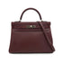 HERMES KELLY 32 ROUGE H EVERCOLOR HAND SHOULDER BAG 2018 C STAMP PALLADIUM HARDWARE 90339640
