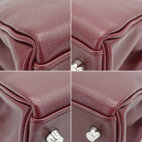 HERMES KELLY 32 ROUGE H EVERCOLOR HAND SHOULDER BAG 2018 C STAMP PALLADIUM HARDWARE 90339640