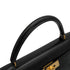 HERMES KELLY 32 SELLIER BLACK BOXCALF HAND SHOULDER BAG 1990 CIRCLE T GOLD HARDWARE 90328917