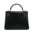 HERMES KELLY 32 RETORNE BLACK BOXCALF HAND SHOULDER BAG 1996 CIRCLE Z GOLD HARDWARE 90315617