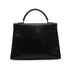 HERMES KELLY 32 SELLIER BLACK BOX CALF HAND SHOULDER BAG 1992 CIRCLE V GOLD HARDWARE 90338344