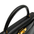 HERMES KELLY 32 SELLIER BLACK BOX CALF HAND SHOULDER BAG 1992 CIRCLE V GOLD HARDWARE 90338344