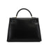 HERMES KELLY 32 SELLIER BLACK BOX CALF HAND SHOULDER BAG 1995 CIRCLE Y GOLD HARDWARE 90338345