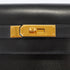 HERMES KELLY 32 SELLIER BLACK BOX CALF HAND SHOULDER BAG 1996 CIRCLE Z GOLD HARDWARE 90344358
