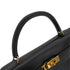 HERMES KELLY 32 SELLIER BLACK BOX CALF HAND SHOULDER BAG 1996 CIRCLE Z GOLD HARDWARE 90344358