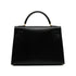 HERMES KELLY 32 SELLIER BLACK BOX CALF HAND SHOULDER BAG 1998 SQUARE B GOLD HARDWARE 90347762