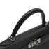 HERMES KELLY 32 SELLIER BLACK BOX CALF HAND SHOULDER BAG 2007 SQUARE K PALLADIUM HARDWARE 90347758