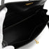 HERMES KELLY 32 SELLIER BLACK LISSE HAND SHOULDER BAG 2001 SQUARE E GOLD HARDWARE 90325808
