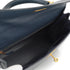 HERMES KELLY 32 SELLIER BLUE INDIGO COURCHEVEL HAND SHOULDER BAG 2000 SQUARE D GOLD HARDWARE 90331398