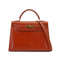 HERMES KELLY 32 SELLIER BRIQUE BOX CALF HAND SHOULDER BAG 1993 CIRCLE W GOLD HARDWARE 90338382