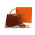 HERMES KELLY 32 SELLIER ETRUSQUE CROCODILE POROSUS HAND SHOULDER BAG 1996 CIRCLE Z GOLD HARDWARE 90351035