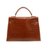 HERMES KELLY 32 SELLIER ETRUSQUE CROCODILE POROSUS HAND SHOULDER BAG 1996 CIRCLE Z GOLD HARDWARE 90351035