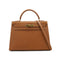 HERMES KELLY 32 SELLIER GOLD COURCHEVEL HAND SHOULDER BAG 1996 CIRCLE Z GOLD HARDWARE 90332561