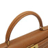 HERMES KELLY 32 SELLIER GOLD COURCHEVEL HAND SHOULDER BAG 1996 CIRCLE Z GOLD HARDWARE 90332561