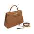 HERMES KELLY 32 SELLIER GOLD COURCHEVEL HAND SHOULDER BAG 1992 CIRCLE V GOLD HARDWARE 90325851