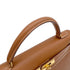 HERMES KELLY 32 SELLIER GOLD COURCHEVEL HAND SHOULDER BAG 1992 CIRCLE V GOLD HARDWARE 90325851