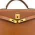 HERMES KELLY 32 SELLIER GOLD COURCHEVEL HAND SHOULDER BAG 1992 CIRCLE V GOLD HARDWARE 90325851