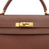 HERMES KELLY 32 SELLIER HAVANE COURCHEVEL HAND SHOULDER BAG 1997 SQUARE A GOLD HARDWARE 90337276