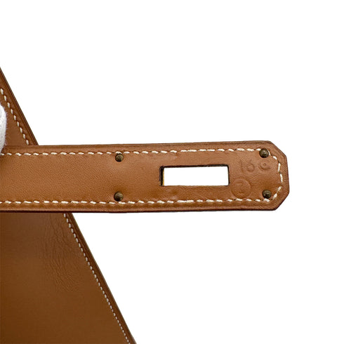 HERMES KELLY 32 SELLIER NATURAL VEAU CHAMONIX HAND SHOULDER BAG 1996 CIRCLE Z GOLD HARDWARE 90324627