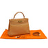 HERMES KELLY 32 SELLIER NATUREL COUCHEVEL HAND SHOULDER BAG 1997 SQUARE A GOLD HARDWARE 90335883