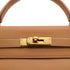 HERMES KELLY 32 SELLIER NATUREL COUCHEVEL HAND SHOULDER BAG 1997 SQUARE A GOLD HARDWARE 90335883