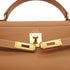 HERMES KELLY 32 SELLIER NATUREL COUCHEVEL HAND SHOULDER BAG 1997 SQUARE A GOLD HARDWARE 90335883