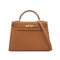 HERMES KELLY 32 SELLIER GOLD COUCHEVEL HAND SHOULDER BAG 1999 SQUARE C GOLD HARDWARE 90340461