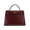 HERMES KELLY 32 SELLIER ROUGE H BOXCALF HAND BAG 1988 CIRCLE R GOLD HARDWARE 90325606