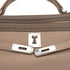 HERMES KELLY 35 GHILLIES RETOURNE ARGILE ETOUPE VEAU SWIFT HAND SHOULDER BAG 2012 SQUARE P STAMP PALLADIUM HARDWARE 90344353