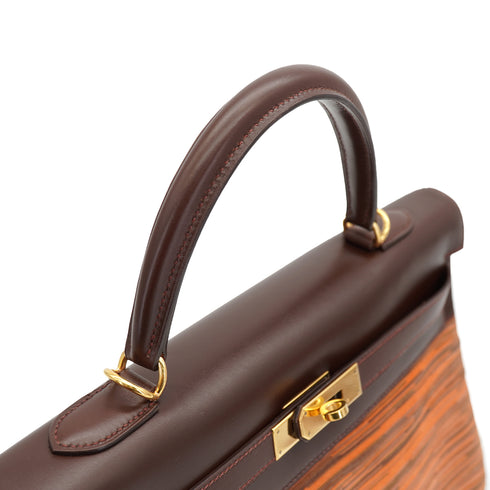 HERMES KELLY 35 GULLIVER VIBRATO HAND SHOULDER BAG 2001 SQUARE E GOLD HARDWAR 90335572