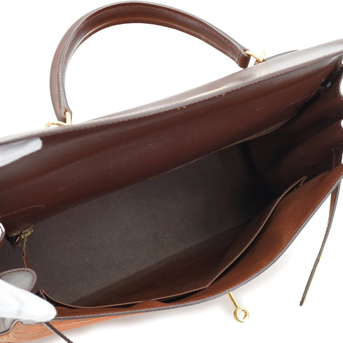 HERMES KELLY 35 GULLIVER VIBRATO HAND SHOULDER BAG 2001 SQUARE E GOLD HARDWAR 90335572