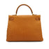 HERMES KELLY 35 RETORNE CHESTNUT OSTRICH HAND SHOULDER BAG 2005 SQUARE I GOLD HARDWARE 90331929