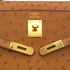 HERMES KELLY 35 RETORNE CHESTNUT OSTRICH HAND SHOULDER BAG 2005 SQUARE I GOLD HARDWARE 90331929