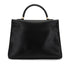 HERMES KELLY 35 RETOURNE BLACK BOX CALF HAND SHOULDER BAG 2002 SQUARE F GOLD HARDWARE 90334133