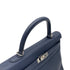 HERMES KELLY 35 RETOURNE BLUE ABYSSE TOGO HAND SHOULDER BAG 2009 SQUARE M PALLADIUM HARDWARE 90327258