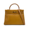 HERMES KELLY 35 RETOURNE NATURAL ARDENNES HAND SHOULDER BAG 1997 SQUARE A GOLD HARDWARE 90323191