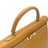 HERMES KELLY 35 RETOURNE NATURAL ARDENNES HAND SHOULDER BAG 1997 SQUARE A GOLD HARDWARE 90323191