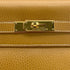 HERMES KELLY 35 RETOURNE NATURAL ARDENNES HAND SHOULDER BAG 1997 SQUARE A GOLD HARDWARE 90323191