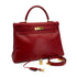 HERMES KELLY 35 RETOURNE ROUGE VIF BOXCALF HAND SHOULDER BAG 1999 SQUARE C GOLD HARDWARE 90315448