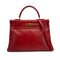 HERMES KELLY 35 RETOURNE ROUGE VIF BOXCALF HAND SHOULDER BAG 1999 SQUARE C GOLD HARDWARE 90315448