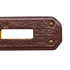 HERMES KELLY 35 RETOURNE MARRON FONCE TOGO CLEMENCE HAND SHOULDER BAG 2000 SQUARE D GOLD HARDWARE 90341430