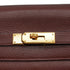 HERMES KELLY 35 RETOURNE MARRON FONCE TOGO CLEMENCE HAND SHOULDER BAG 2000 SQUARE D GOLD HARDWARE 90341430