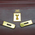 HERMES KELLY 35 RETOURNE MARRON FONCE TOGO CLEMENCE HAND SHOULDER BAG 2000 SQUARE D GOLD HARDWARE 90341430