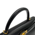 HERMES KELLY 35 SELLIER BLACK BOXCALF HAND BAG 2000 SQUARE D GOLD HARDWARE 90323195